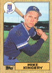 1987 Topps Baseball Cards      203     Mike Kingery RC